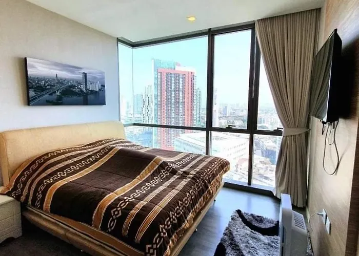 The Room, Luxury 21fl 1 Bedroom ,near Bts Apartment *
